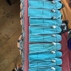 11 Tiffany sterling mint julep straws